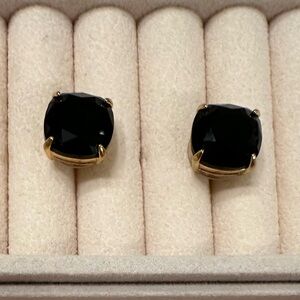 Kate Spade Black and Gold Earrings （1.2 cm x 1.2cm)